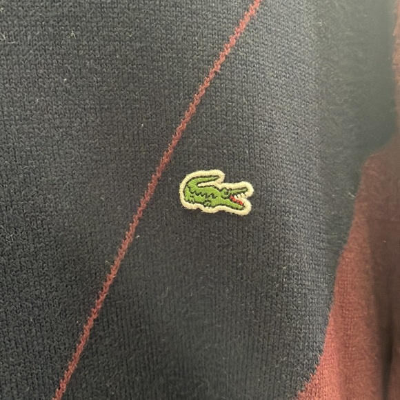 Lacsote - Argyle Style Sweater - Red / Navy - XL - Picture 4 of 13